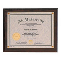 Certificate Holder Plaque w/Screw-On Plexiglass (10 1/2"x13")